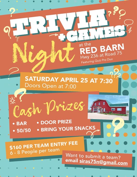 SIRAS Games and Trivia Night poster